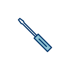 Screwdriver icon vector isolated on white background. Screwdriver vector icon