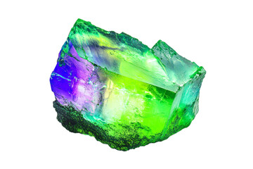 Fototapeta premium Stunning Multicolored Crystal Specimen