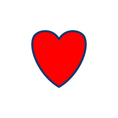 Heart icon vector isolated on white background. Heart vector icon. Like icon vector. Love