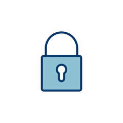 Lock icon vector isolated on white background. Encryption icon. Security symbol. Secure. Private
