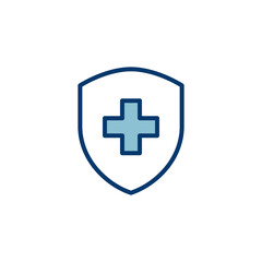 Health insurance icon vector isolated on white background. Insurance health document icon