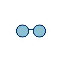 Glasses icon vector isolated on white background. Stylish Eyeglasses. Glasses vector. Optical concept