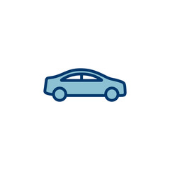Fototapeta premium Car icon vector isolated on white background. Car icon vector.