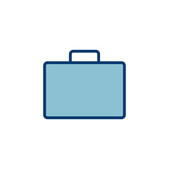 Briefcase icon vector isolated on white background. Briefcase vector icon