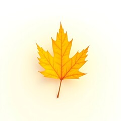 Fototapeta premium Autumn season yellow maple leaf fall foliage nature background stock photo image