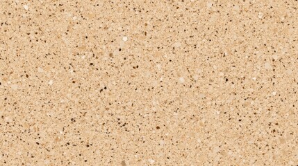Fototapeta premium A close-up view of a light beige textured surface featuring small speckles in various shades. This material is suitable for flooring, countertops, and interior design projects