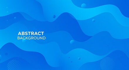 Obraz premium Fluid Blue Dreamscape AI Generated