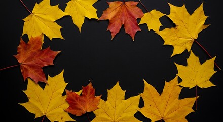Fototapeta premium Autumn's Embrace AI Generated