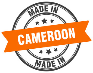 Fototapeta premium Made in Cameroon round sign. Made in Cameroon stamp.