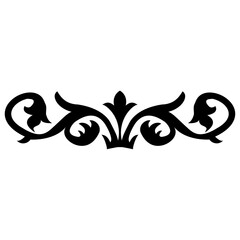 Decorative divider element. Vintage calligraphy