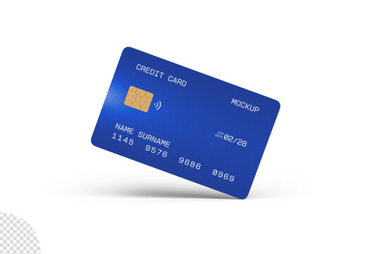 Floating Credit Card Mockup
