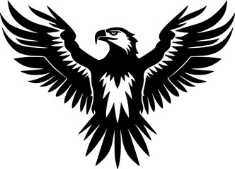 Eagle | Black and White Vector illustration
