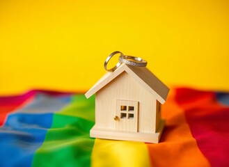 Home Sweet Home with Wedding Rings