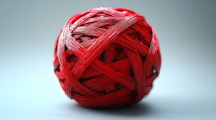 Tangled red threads representing global business liability risks