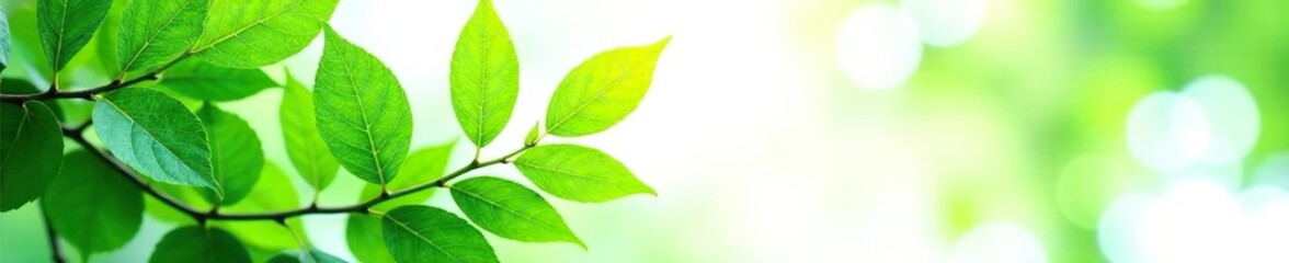 Fototapeta premium lush green leaves isolated on white background, nature photography, leaves, foliage