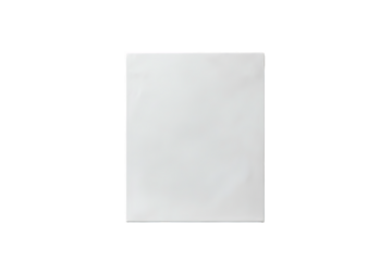 Blank White Paper Envelope Mockup, Isolated on White Background