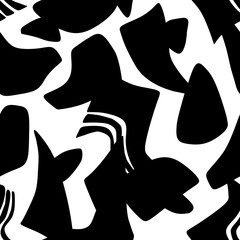 Seamless abstract hand drawn geometric pattern. Vector Illustration.