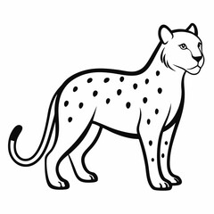 vector illustration of cartoon tiger