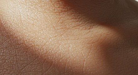 close-up skin texture in natural light