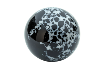 Stunning Black and White Sphere Gemstone
