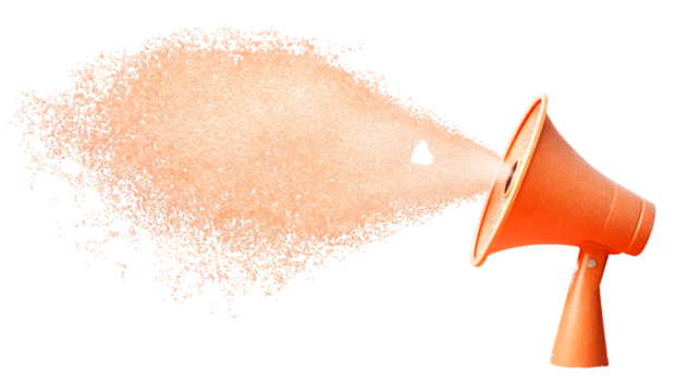 Digital Megaphone Illustrating Wide Dissemination in Modern Communication Landscape