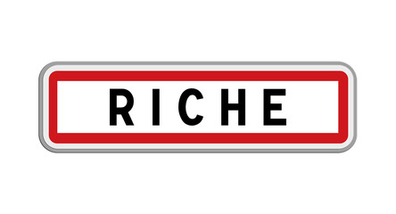Panneau de Riche, Indre-et-Loire, Centre-Val de Loire