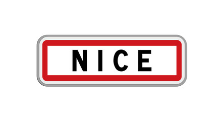 Panneau de Nice, Alpes-Maritimes, Provence-Alpes-Côte d’Azur