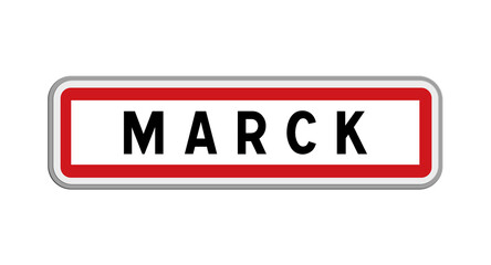 Obraz premium Panneau de Marck, Pas-de-Calais, Hauts-de-France