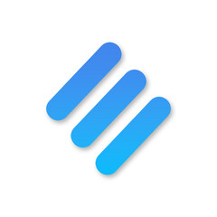 Abstract Blue Logo Design modern icon