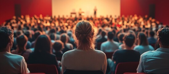 Audience Members Observe Speaker at Conference, Engaging in Attentive Listening During Presentation, Demonstrating Active Participation in Educational Event