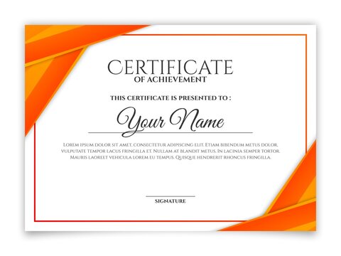 orange certificate