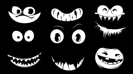 Obraz premium set of halloween monsters