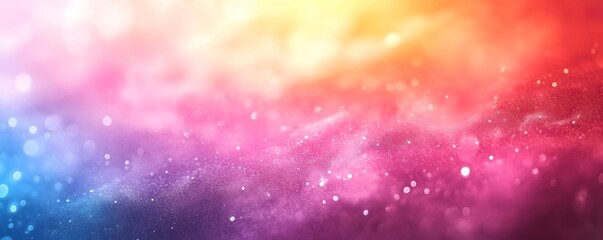 Naklejka premium Abstract background with a blend of vibrant colors and bokeh effects creating a dreamy atmosphere