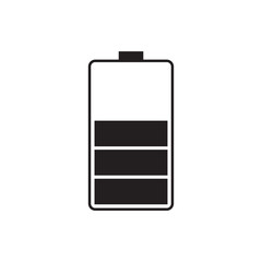 cell phone battery icon logo vector design