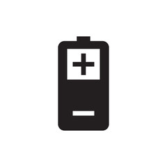 cell phone battery icon logo vector design