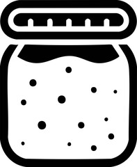 Jar vector container isolated illustration empty template food packaging