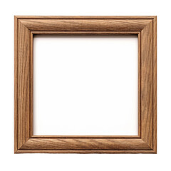 wooden frame isolated on white