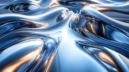 Liquid metal abstract texture