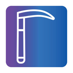 Laryngoscope black line icon for digital and print projects.