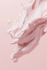 Soft pink texture flows gracefully, creating an elegant and soot