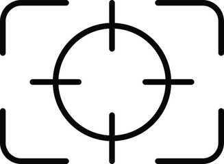Focus icon․ Target camera symbol. Vector illustration