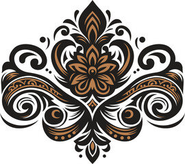 Vintage vector ornament