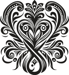 Vintage vector ornament