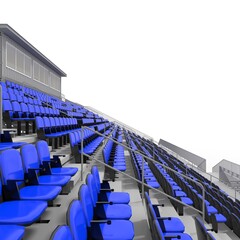 Obraz premium 3d render Bleachers design element. Furniture