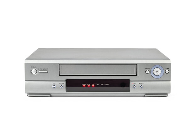 Old VHS video recorder, isolated on a transparent background png