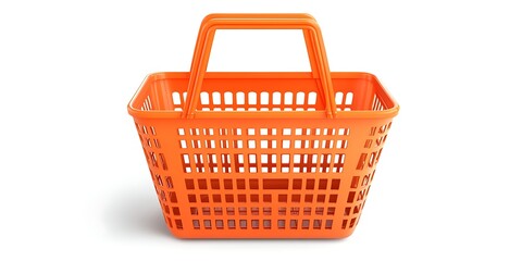 Fototapeta premium an orange shopping basket