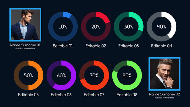 Personal Success Infographics with Image | Success, Growth, Productivity and Motivation Data Visualization