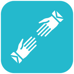Hands Reaching Out Icon