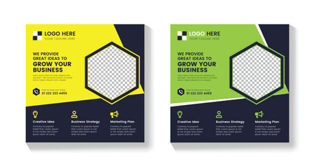 Multipurpose Flyer Template, Print Ready, CMYK, , Facebook Post ,Twitter Post, LinkedIn Post , Square Post	