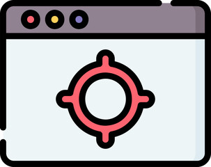 target Illustration on a white background.